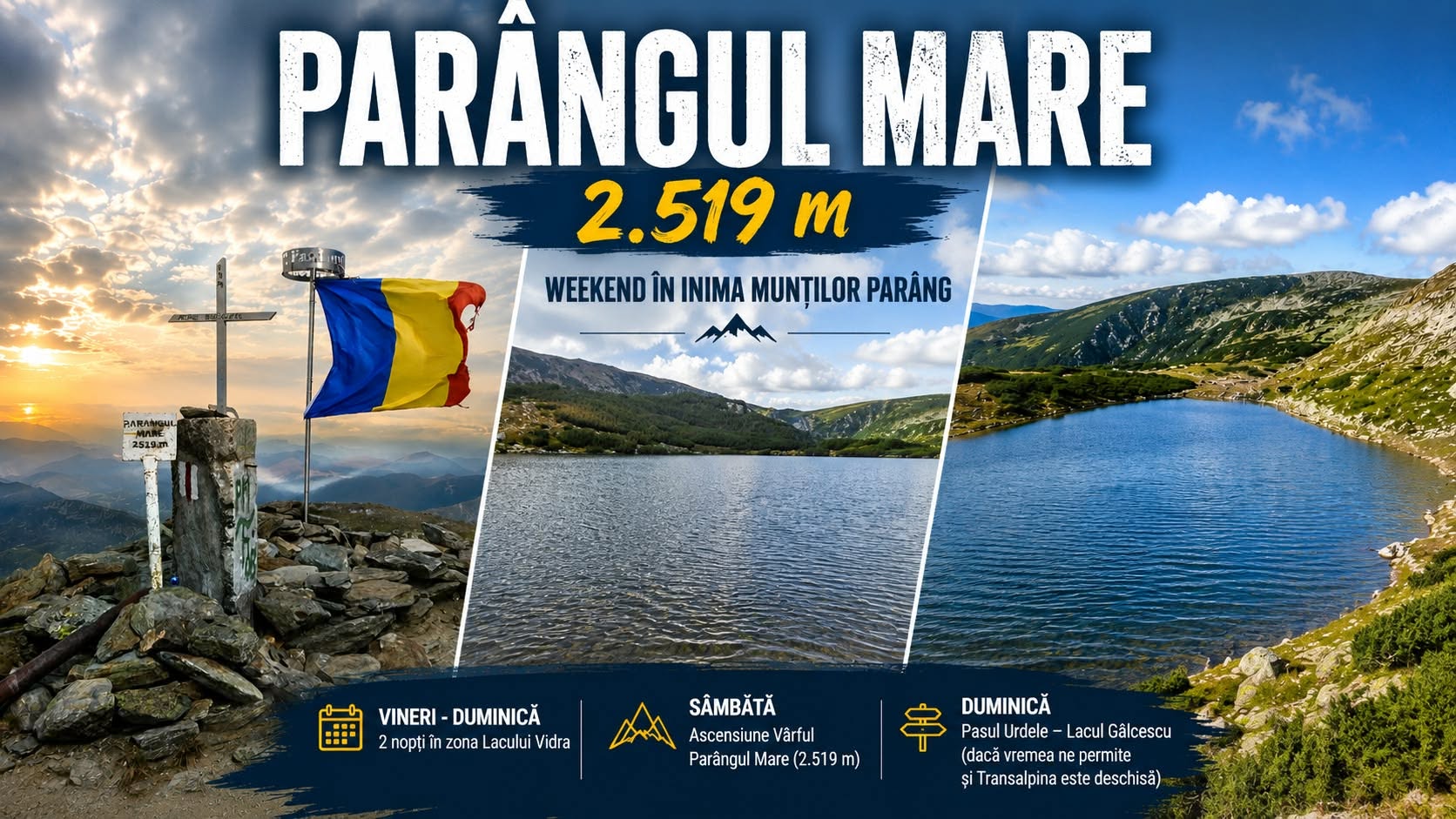 Weekend în inima Munților Parâng